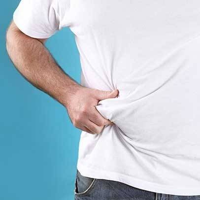 Man Holding Love Handle